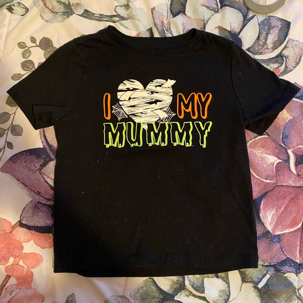 Wonder nation baby toddler 3T unisex "I love my mummy" black short sleeve shirt